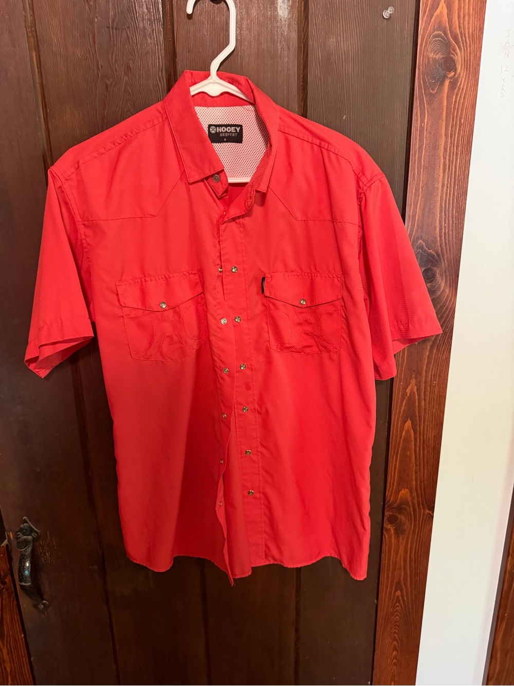 Hooey Men’s Bright Red Short-Sleeve Button-Down Shirt